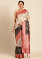 Silk Multi Colour Casual Wear Printed Saree